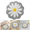 thumbnail image 1 of Flower Shaped Rug, Cute Gray Flower Bath Mat, Soft Washable Bathroom Rugs, Absorbent Non-Slip Bath Mat, 1Pcs Small Round Bath Rug Decor, Unique Flower Design Rug 23.6x23.6 In, 1 of 8