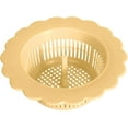 thumbnail image 1 of Flower Shaped Sink Drain Basket | Fine Mesh Filter Prevents Clogging & Odor | Flexible Plastic Construction for Easy Cleaning | Efficient Kitchen & Bathroom Floor Drain Cover, 1 of 1
