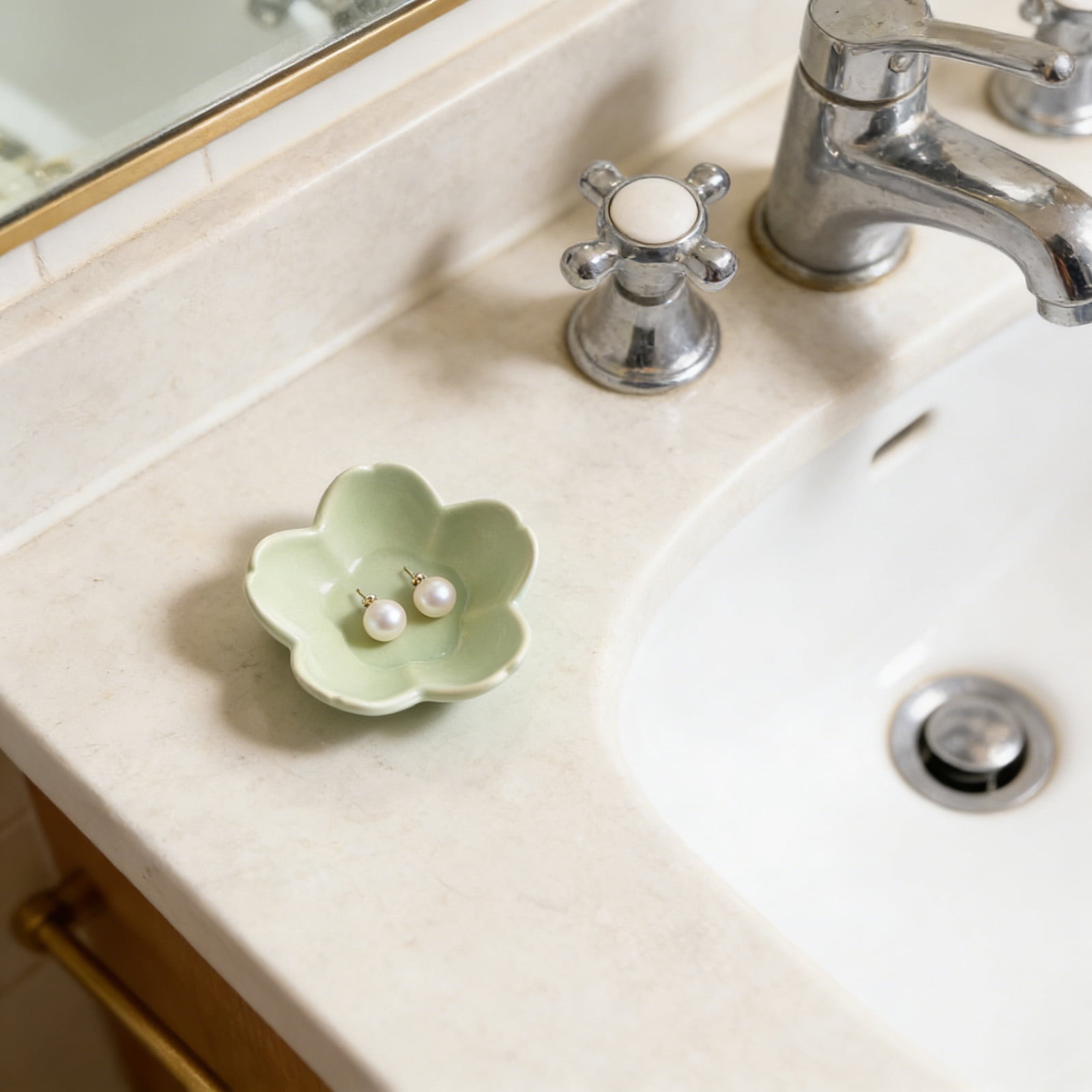 Flower-Shaped Tray, Jewelry Tray Stand, Small Accessory Tray, Entrance ...