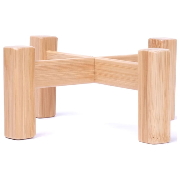 Flower Shelf Display Stand Garden Bamboo Flowerpot Rack Space Saving Home Decoration Sturdy Wooden Holder