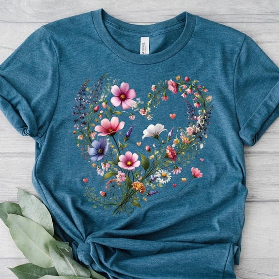 Flower Shirt, Flower Shirt Aesthetic, Floral Graphic Tee, Floral Shirt, Flower T-Shirt,Wild Flower Shirt,Wildflower Tshirt,Gift For Gardener Unisex S-5XL Hot Trending Shirt, Vintage Birthday Gift