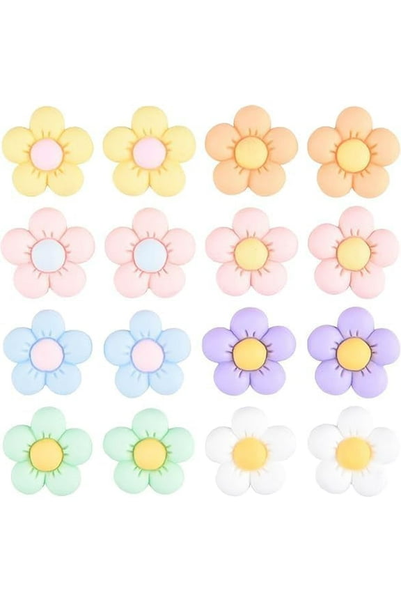 Flower Shoe Charms for Girls Clog Shoe Decoration, Shoe Accessories Pack for Girls Women Kids, Christmas Party Favor Birthday GIft