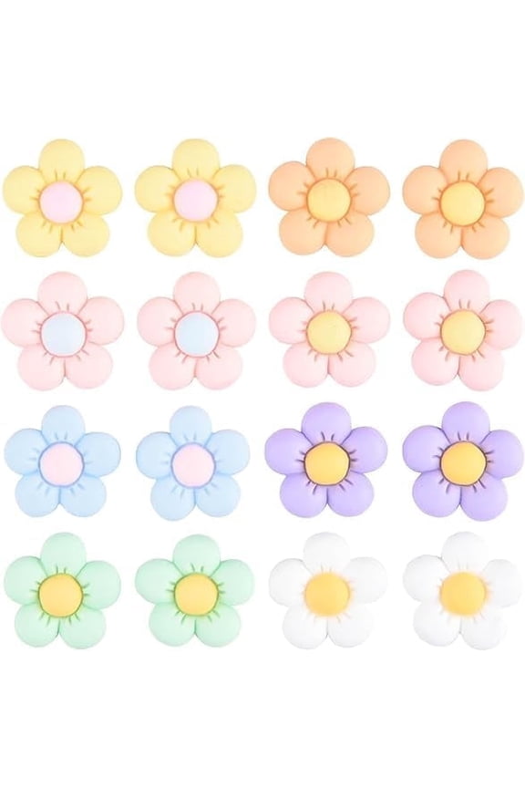 Flower Shoe Charms for Girls Clog Shoe Decoration, Shoe Accessories Pack for Girls Women Kids, Christmas Party Favor Birthday GIft