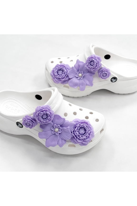 Flower Shoe Charms for Shoes Decoration Accessories for Charm DIY ornament Men Women Party Favor