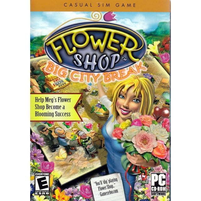 Flower Shop Big City Break PC Simulation Game Help Meg's Flower Shop