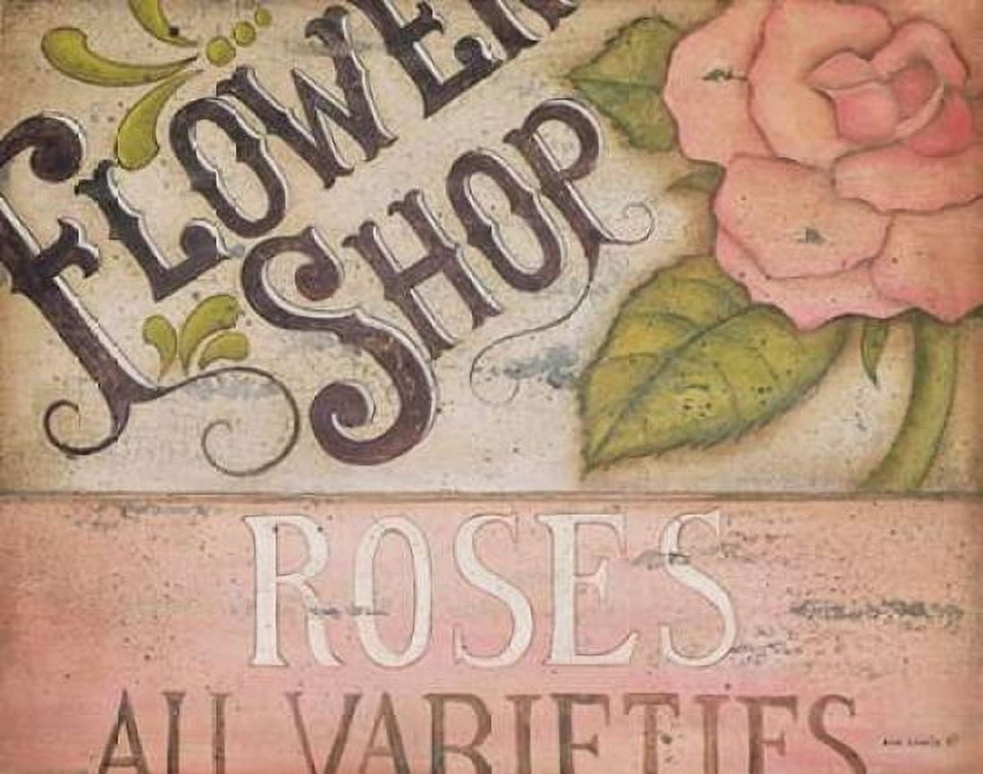 Flower Shop Roses Canvas Art - Kim Lewis (22 x 28)