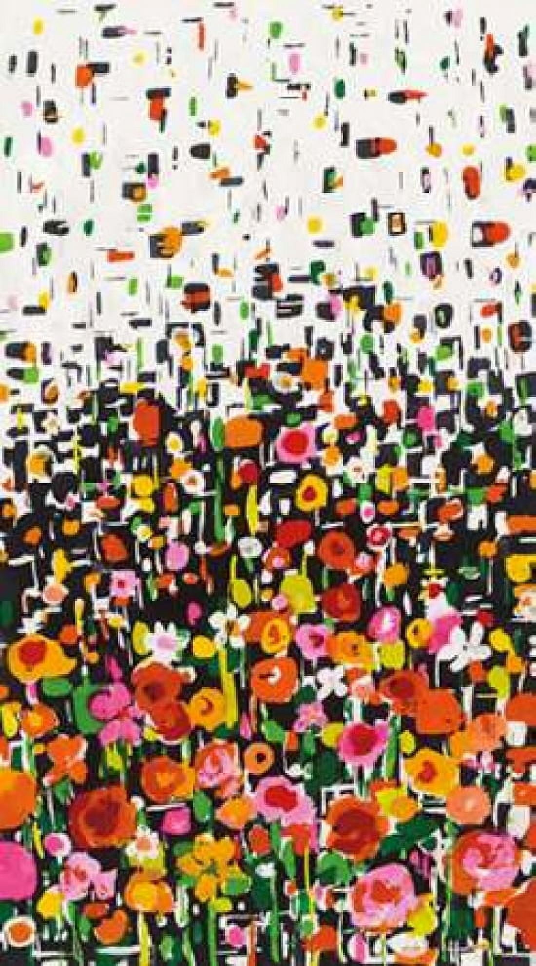 Flower Shower Crop Canvas Art - Wild Apple Portfolio (12 x 18)