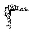 Flower Silhouette Pattern Door Corner Hanging Decoration Creative Door