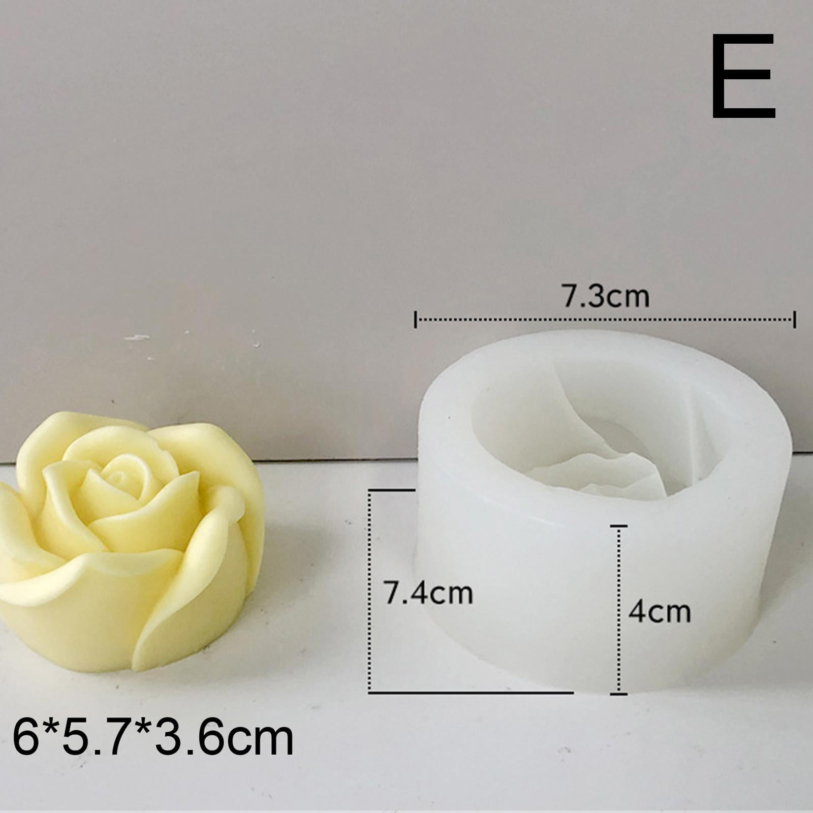 Candle Molds 3D Flower Column Silicone Soap Mold DIY Craft Candle Making  Molds