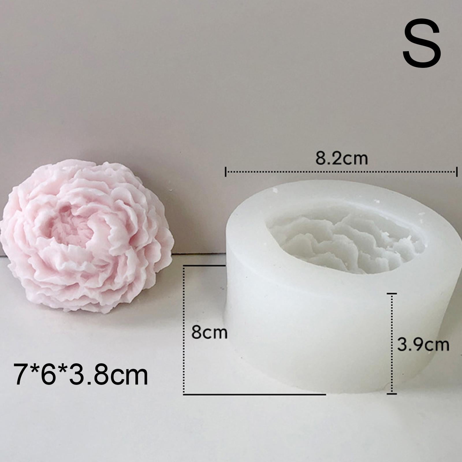 3d Round Rose Soap Silicone Mold Flowers Aromath Soap Crafts