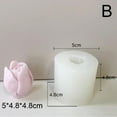 thumbnail image 1 of Flower Silicone Candle Mold Soap Wax Making Aromatherapy Home Decor Crafts O4B0, 1 of 1