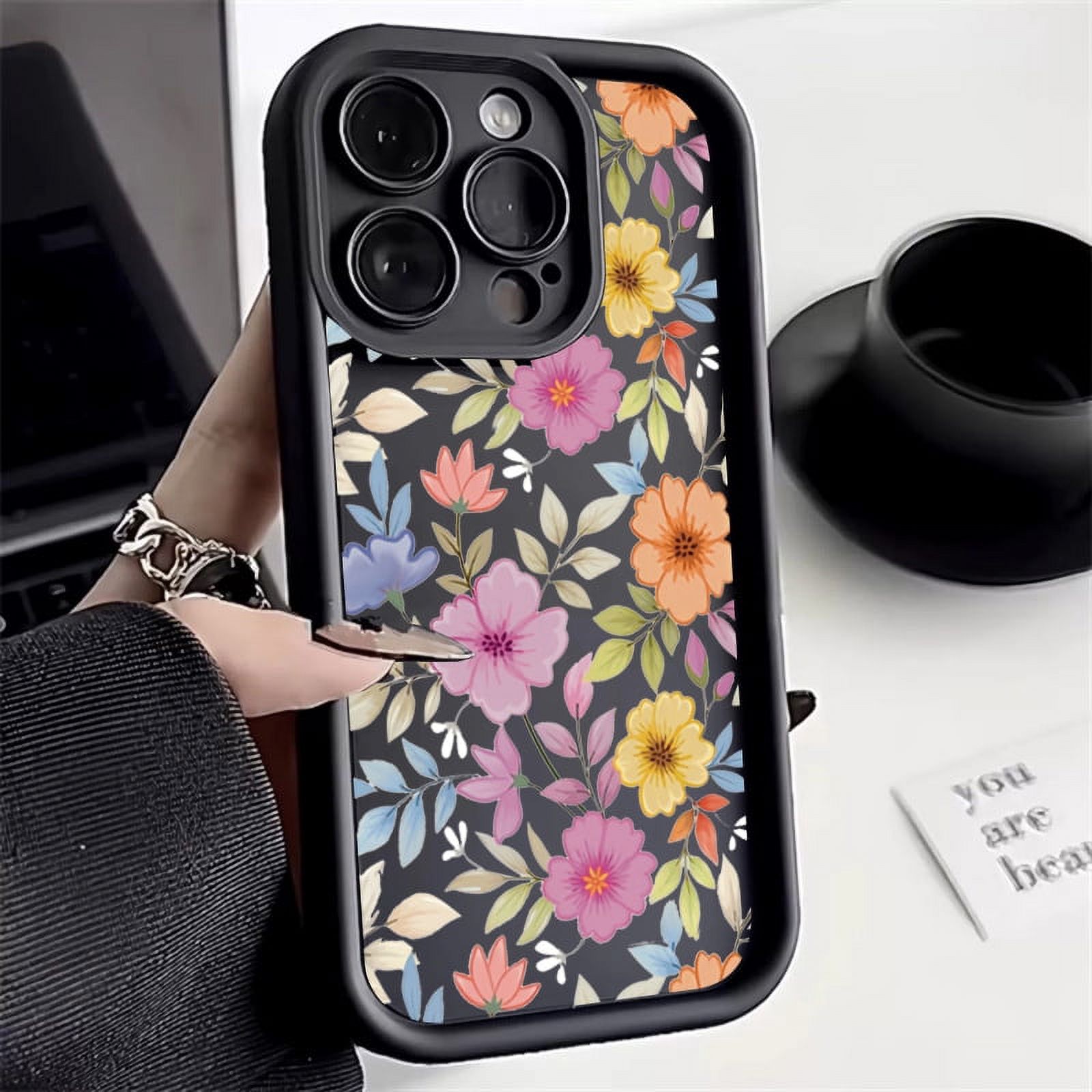 Flower Silicone Case For iPhone 15 Cases iPhone 11 13 12 14 15 Pro Max 7 8 Plus X XR XS Max SE