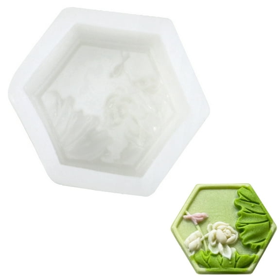 Flower Silicone Molds Bakings Tool Mousses Cake Decorating Molds for Making Chocolate, Candy, , Soap