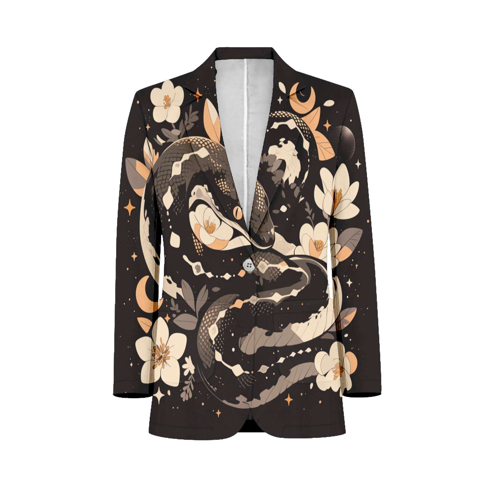 Flower Snake Customized Men's Suits full man Shawl Collar Gentleman ...