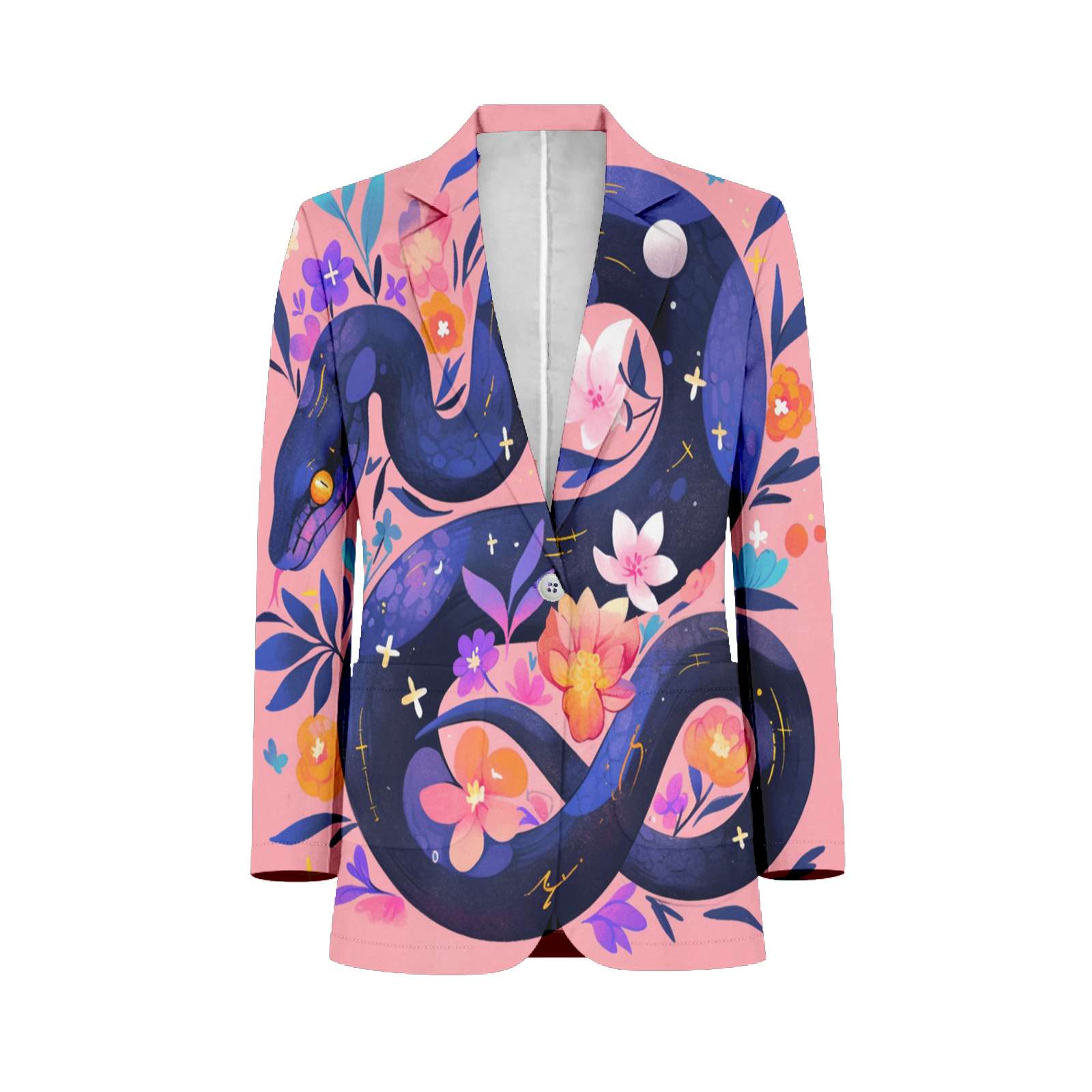 Flower Snake Mens Suits Shawl Collar Slim Fit Suit Mens Groom Jacket ...