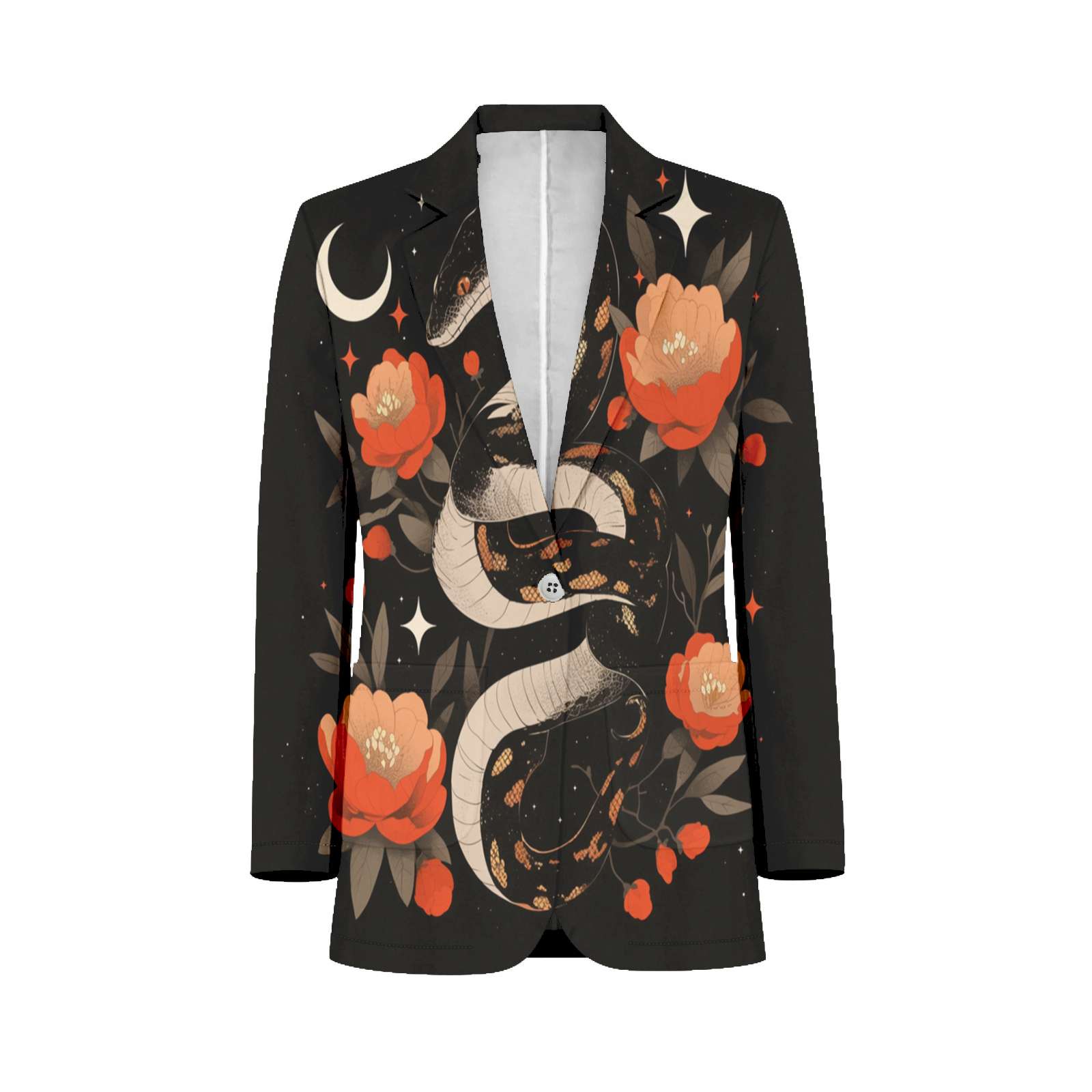 Flower Snake Mens Suits Shawl Collar Slim Fit Suit Mens Groom Jacket ...
