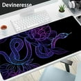 thumbnail image 1 of Flower Snake Purple Large Gaming Mouse Pad E-Sports Office Keyboard Pad Computer Mouse Non-Slip Computer Mat Gift For Teen/Boyfriend/Girlfriend, 1 of 7