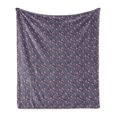 thumbnail image 1 of Flower Soft Flannel Fleece Throw Blanket, Ornamental Composition with Blossoming Flowers Bouquet Corsage Flourishing Nature, Cozy Plush for Indoor and Outdoor Use, 50" x 60", Multicolor, by Ambesonne, 1 of 6