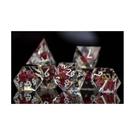 Misty Mountain Gaming Poly Set - Flower Spirit Dice (7) New