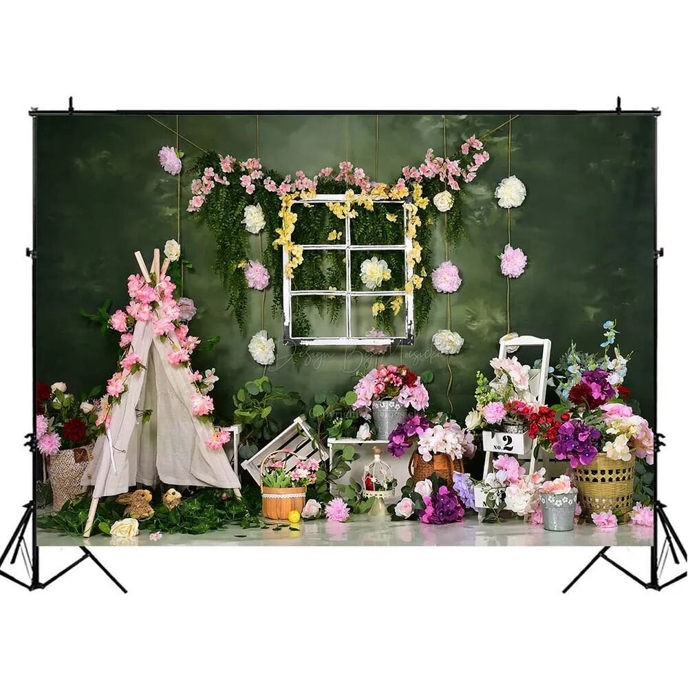 Flower Spring Photography Backdrops Forest Fairy Tale Newborn Portrait ...