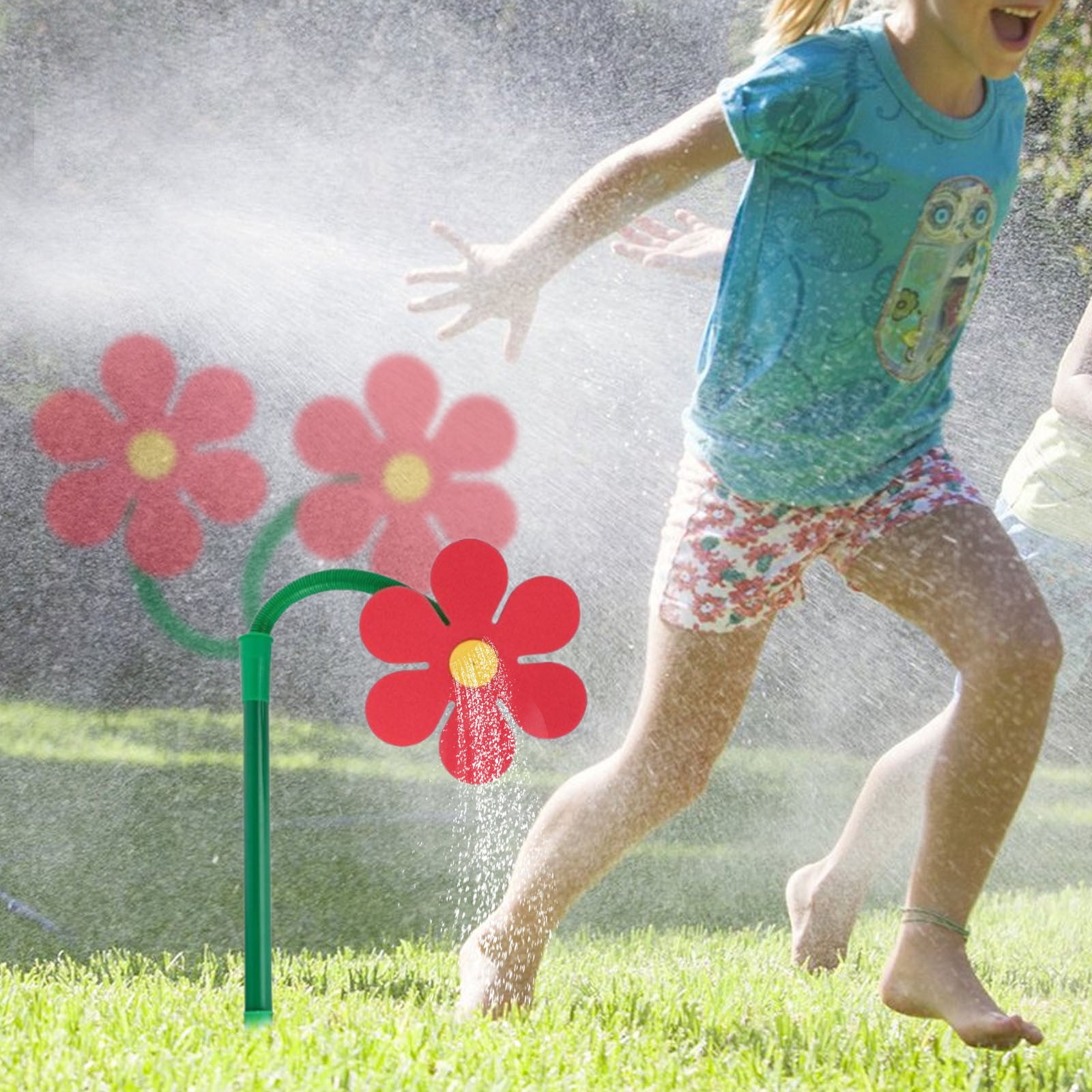 Flower Sprinkler,Daisy Sprinkler,Crazy Water Sprinkler,Funny Garden Sun Flower Dancing Daisy Yard Sprinkler Crazy Daisy Garden Crazy Dancing Sprinkle