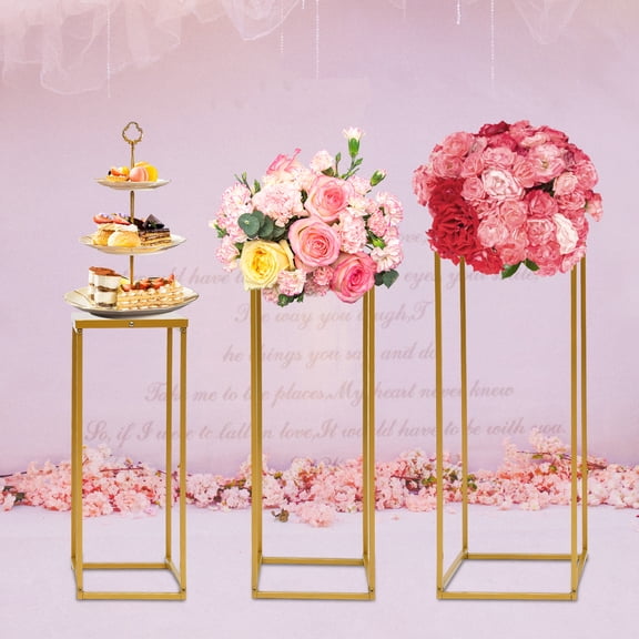 Flower Stand Geometric Floral Display Holder 3PCS Flower Holder for Wedding