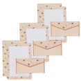 thumbnail image 1 of Vintage Floral Paper Stationery Set, 20 Pieces Set (10 Lined Sheets, 10 Envelope, 1 of 11