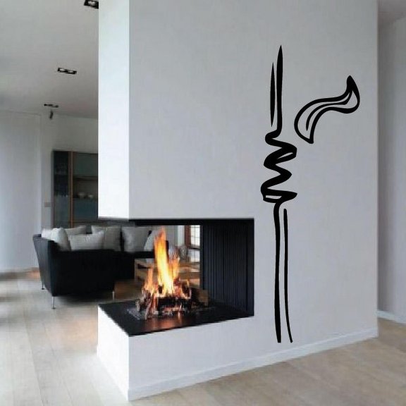 Flower Stem Wall Decal - Vinyl Decal - Car Decal - Mv004 - 36 Inches