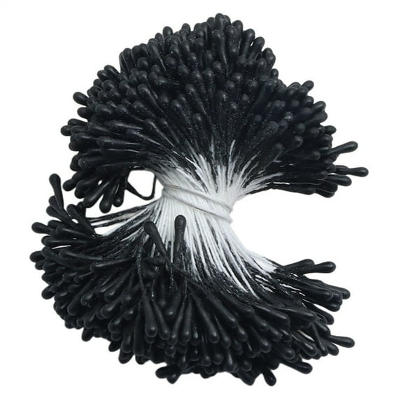 Flower Stems for Crafts, Artificial Flower Arrangements, 2Mm, 400 Pc, Black, Faux Flower Stems, Floral Supplies, Handcrafted Bouquets, Holiday Centerpieces