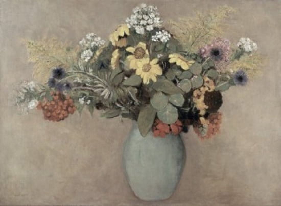 Flower Still Life #2 Odilon Redon (1840-1916French) Canvas Art - Odilon Redon (24 x 36)