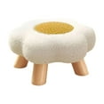 thumbnail image 1 of Flower Stool Small Round Cloud Agaric Stool Durable Wooden Footstool for Living Room Bedroom Decoration Comfortable Chair Multi-Functional Seating, 1 of 5