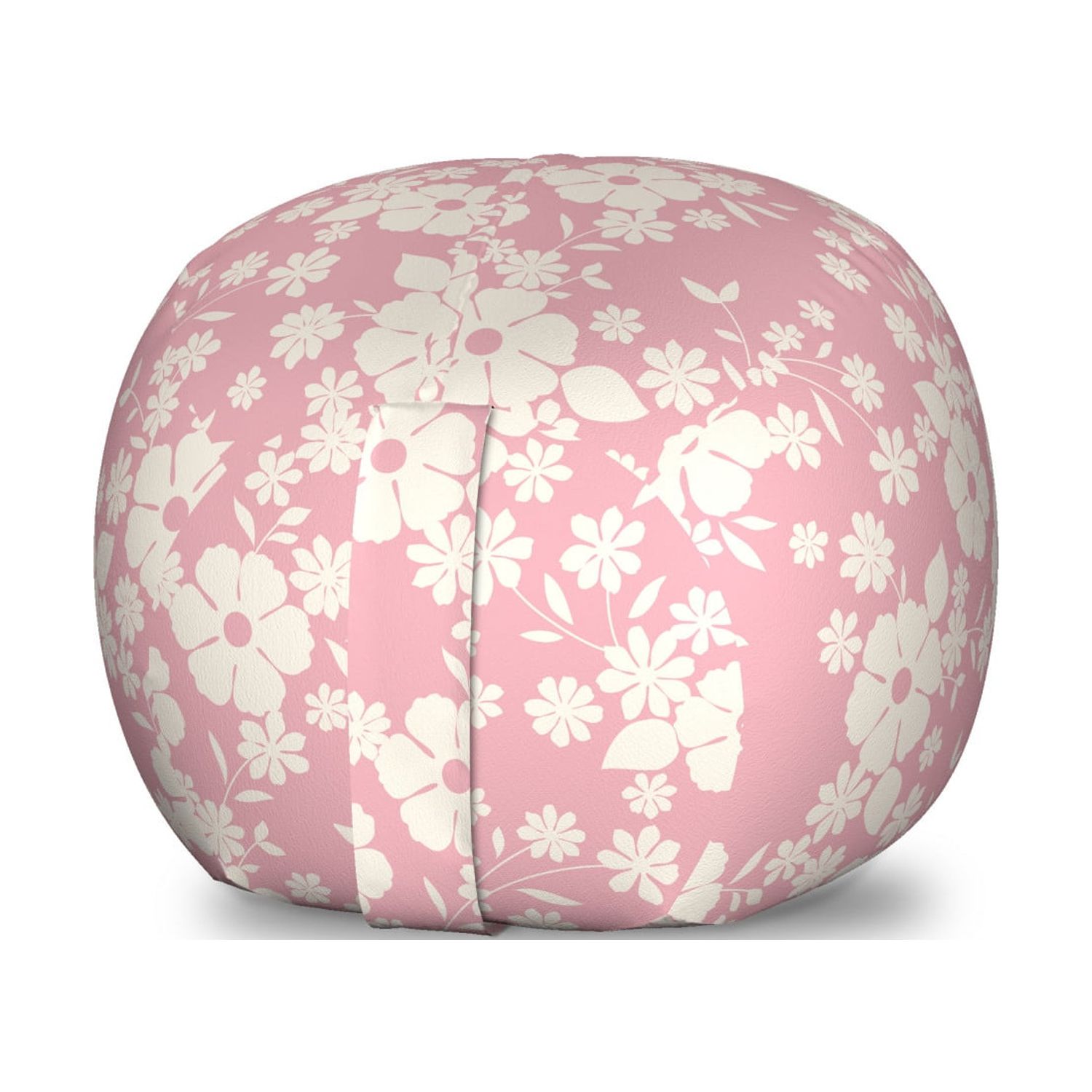 Pink Flower Boucle Storage Seat main image 0
