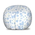 thumbnail image 1 of Flower Storage Toy Bag Chair, Sakura Japanese Cherry Blossom Branches Soft Toned Spring Tree Design, Stuffed Animal Organizer Washable Bag, Small Size, Pale Azure Blue White, by Ambesonne, 1 of 3