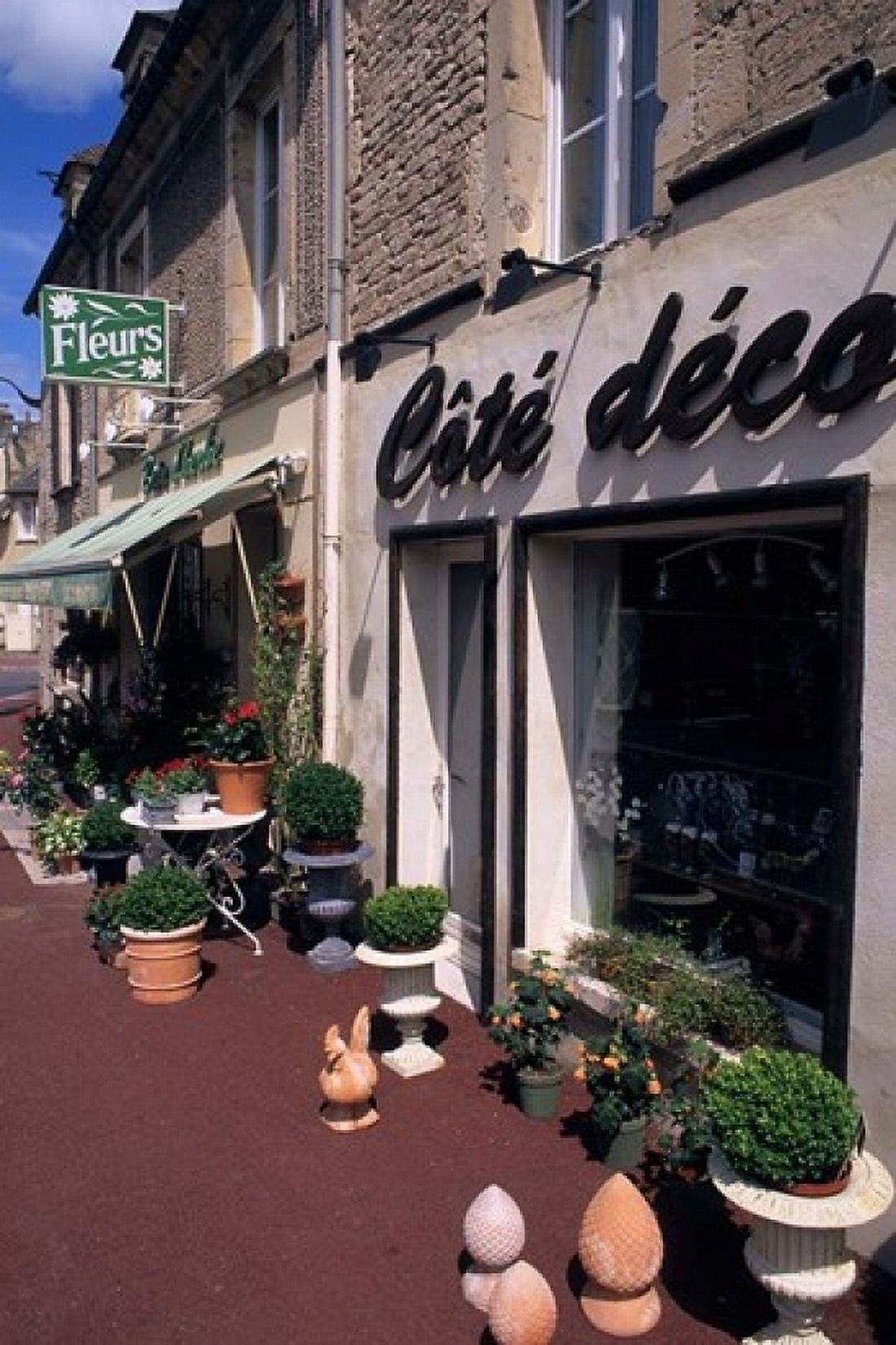 Flower Store Normandy France Canvas Art - Bill Bachmann DanitaDelimont (24 x 36)