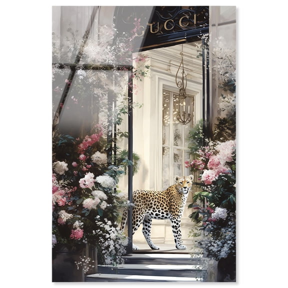 Flower Storefront High-Gloss Frameless Acrylic Glass Wall Art Fashion Designer by Art Remedy, Ready to Hang, 10 x 15