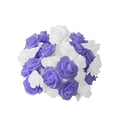 thumbnail image 1 of Flower String Lights Battery Operated Rose Lights For Room Bedroom Fireplace Decorations,White Purple, 1 of 8