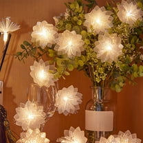 Flower String Lights Battery Powered 10 LED Flowers 1.5 Meter Indoor Outdoor Lighting for Wedding Christmas Decor Party Garden Bedroom Hanging Lights