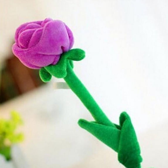Flower Stuffed Animal, Plush Flower Bouquet, Plush Stuffed Animals, 12 in Purple Bloom, Mother Day Gifts for Mom, Mother's Day decorations, Flower decorations, Blue decorations,