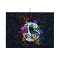 thumbnail image 1 of Flower Sugar Skull Drying Mat 18” X 24” – Absorbent Microfiber Kitchen Counter Mat For Dishes, Utensils & Produce | Non-Slip, Quick-Dry, Machine Washable, 1 of 7