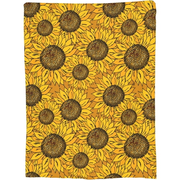 for Flower Sunflower Blankets for Couch Sofa Bed Fleece Sunflower Throw Blanket Super Soft Lightweight Warm Gift for Kids Women Indoor Home Decor 60"x50"