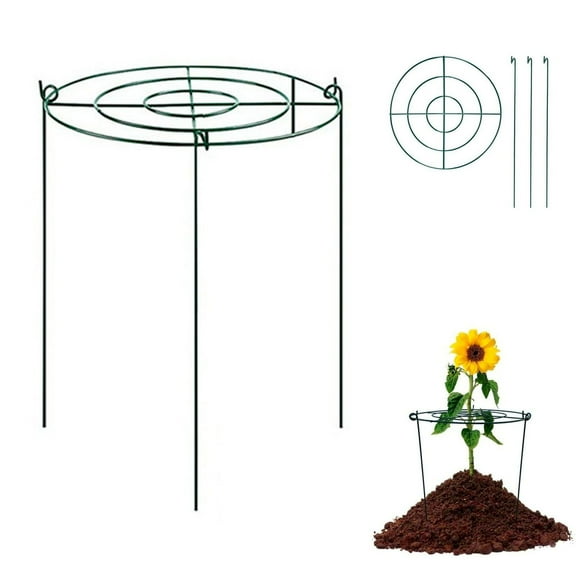 Flower Support Rings Peony Rings Grow Through Plant Support Round Plant Support Peony Cage Peonies Cages And Supports Peony Stakes