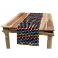 thumbnail image 1 of Flower Table Runner, Colorful Vibrant Daisy Blossom Motifs Classic Hexagonal Comb Pattern Flower, Dining Room Kitchen Rectangular Runner, 3 Sizes, by Ambesonne, 1 of 2