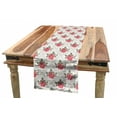 thumbnail image 1 of Flower Table Runner, Romantic Artwork Shabby Form Flowers Nature in a Frame with Leaves Roses Print, Dining Room Kitchen Rectangular Runner, 3 Sizes, by Ambesonne, 1 of 2