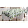 thumbnail image 1 of Flower Tablecloth, Bouquets of Ranunculus Grape Hyacinth Flowers of Spring Season, Rectangular Table Cover for Dining Room Kitchen, 52 X 70 Inches, Fern Green Ivory Violet Blue, by Ambesonne, 1 of 3