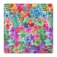 thumbnail image 1 of Flower Tablecloth Vintage Botanical Print Waterproof Elastic Square Cover with Backing, Ideal for Rustic Farmhouse Decor, 1 of 6