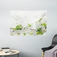 thumbnail image 1 of Flower Tapestry, White Springtime Blossoms on Tree Branch Freshness Garden Growth Seasonal Nature, Wall Hanging for Bedroom Living Room Dorm Decor, 60W X 40L Inches, White Green, by Ambesonne, 1 of 2