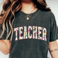thumbnail image 1 of Flower Teacher Shirt, Teacher Life Shirt, Retro Teacher Shirt, Floral Teacher Shirt, Retro Flower Teacher Shirt, Floral Shirt, Teacher Gift Unisex S-5Xl Hot Trending Shirt, Vintage Birthday Gift, 1 of 2