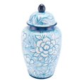 thumbnail image 1 of Flower Temple Jar Blue And White, 1 of 1