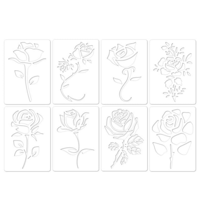 Flower Theme DIY Painting Stencil Spray Painting Stencil Flower Weed Pattern y W9D2