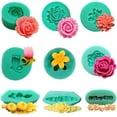 Flower Theme Silicone Mold Fondant Cake Decorating Mold Chocolate Candy